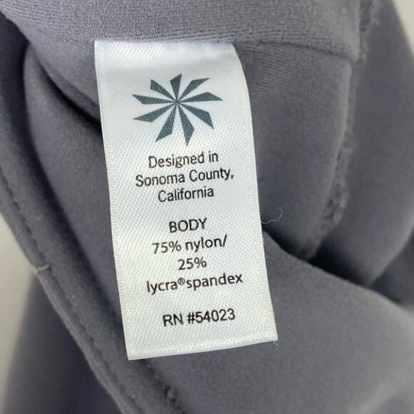 Athleta Silver Bells Stash Pocket Salutation Size XS Leggings Grey Compression - Picture 6 of 15